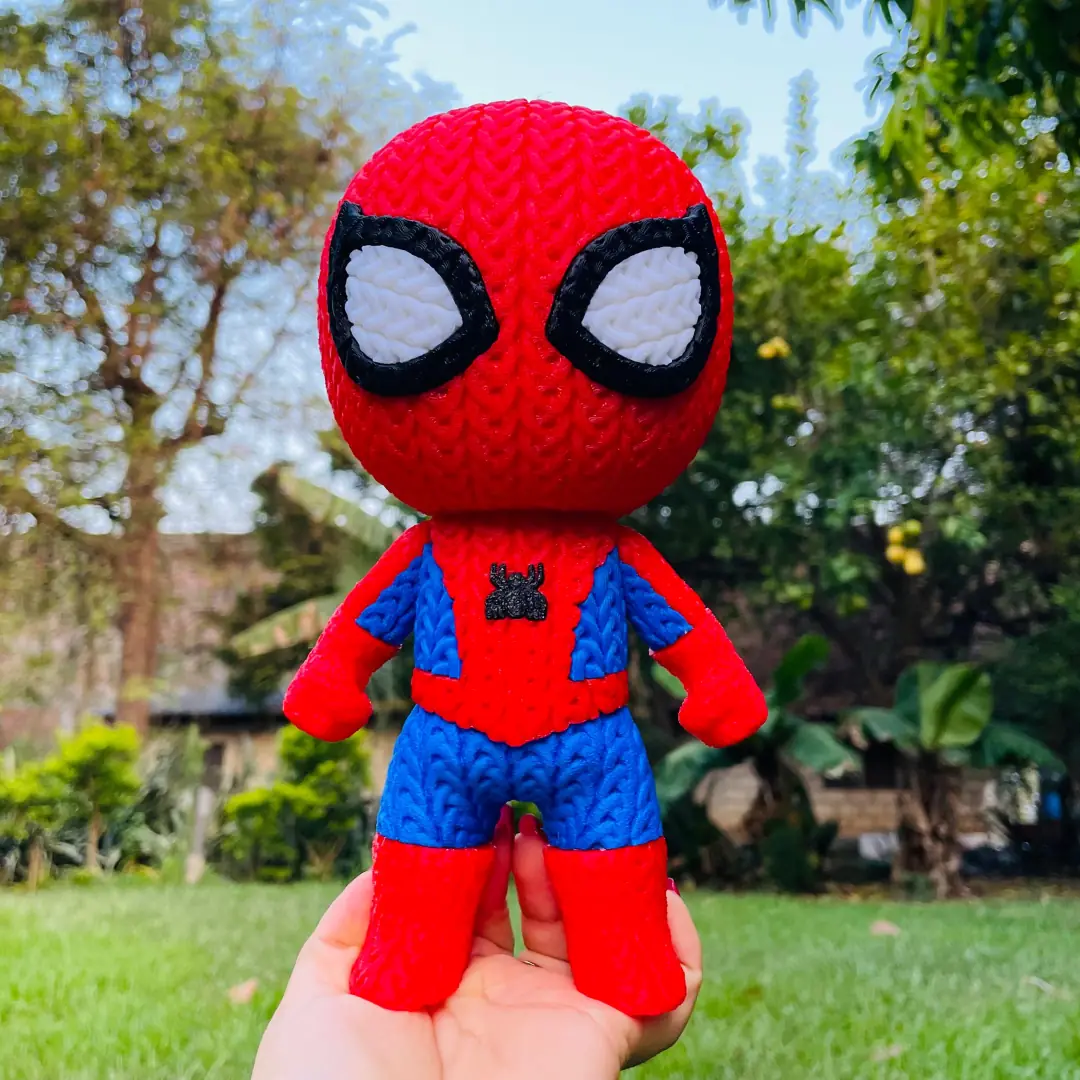 SpiderMan Estilo Crochet Grande